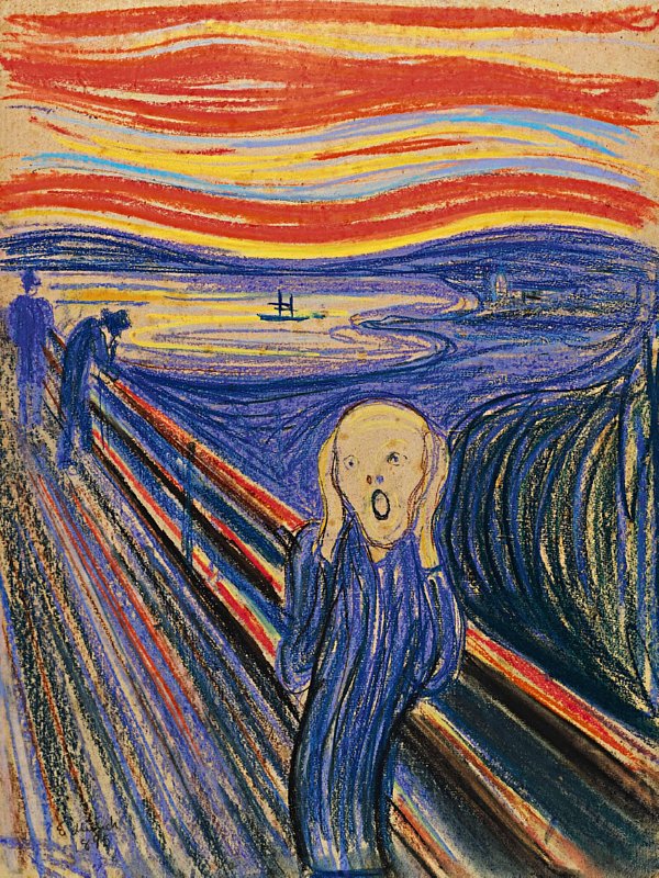 The Scream painting by Munch sold at auction.