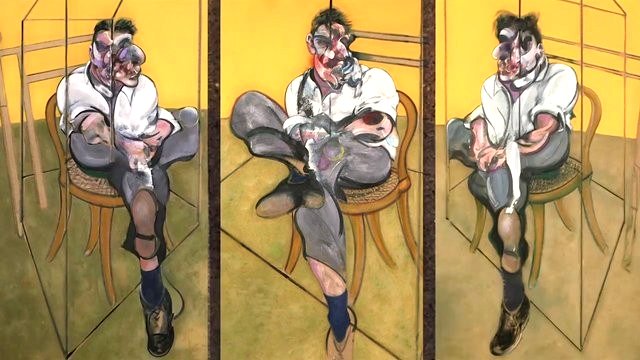 Three Studies of Lucian Freud paintings by Bacon sold at auction.