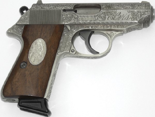 Personal Walther Model PPK/S 9mm Kurz Handgun owned by Elvis Presley sold at auction.
