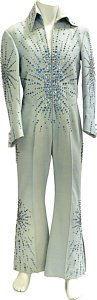 Starbust Jumpsuit light blue owned by Elvis Presley sold at auction.