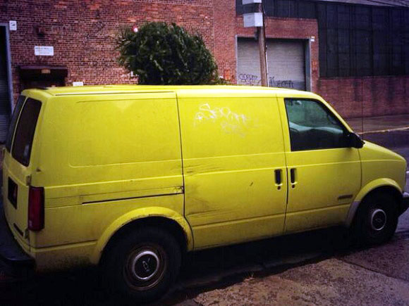 Yellow van.