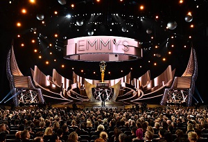 Emmy awards theater filled with people.
