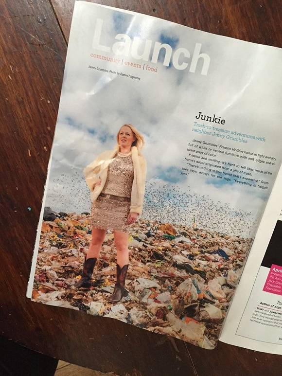 Jenny Grumbles photo inside a magazine.