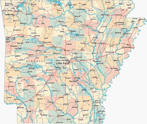 Arkansas Map 